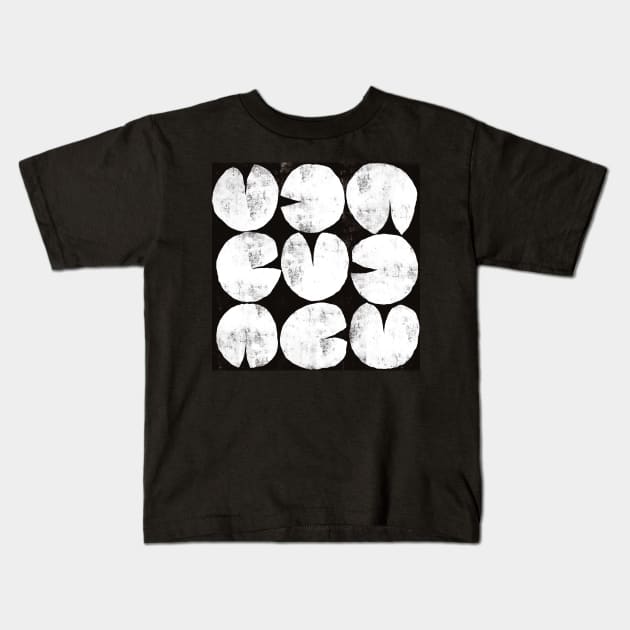 Abstract Lily Pads Kids T-Shirt by HephysDen